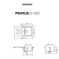 Pomivalno korito SCHOCK Primus D-100 Alpina